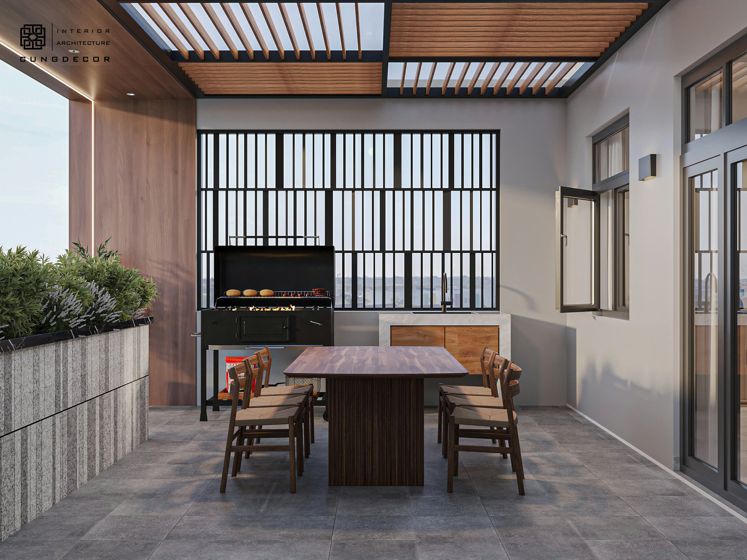 Nhà phố hiện đại